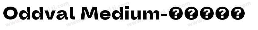 Oddval Medium字体转换